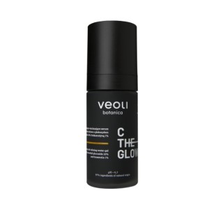 Veoli Botanica C The Glow rozjaśniająco-wyciszające wodno-żelowe Serum do twarzy z glukozydem askorbylu 10% 30 ml