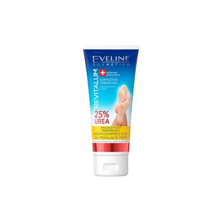 Eveline Revitalum 25% Urea Crème-kompres voor gebarsten hielen 75 ml