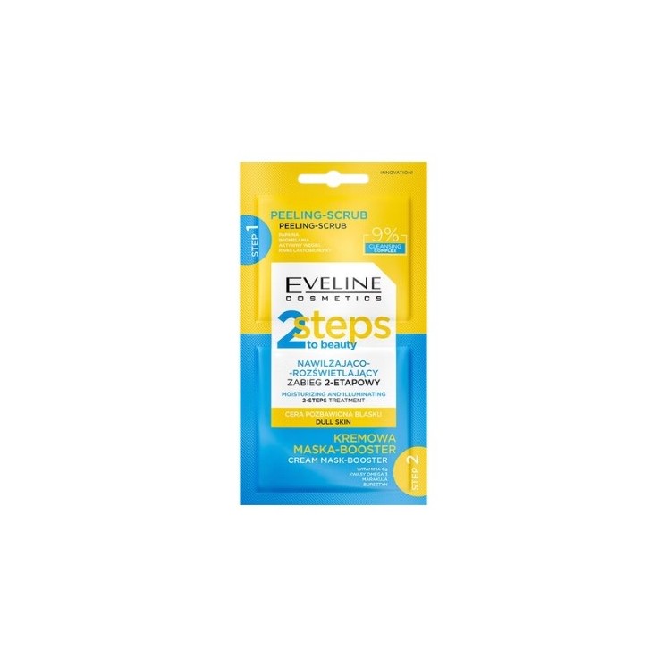Eveline 2 Steps To Beauty hydraterende en verhelderende 2-stappen gezichtsbehandeling 2x4ml