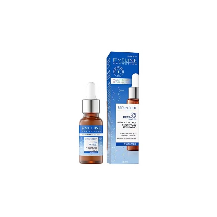 Eveline Serum Shot Faltenreduzierende Behandlung mit 2% Retinoid-Komplex 18 ml