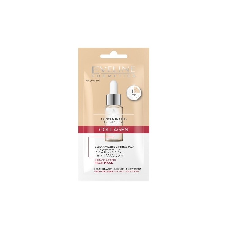 Eveline Concentrated Formula Instant Lifting Collagen Face Mask 8 ml