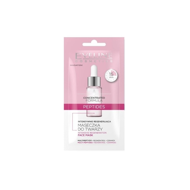 Eveline Konzentrierte Formel Intensiv regenerierende Gesichtsmaske Peptides 8 ml