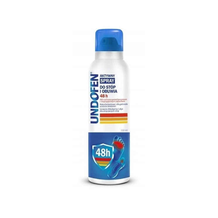 Undofen active Spray voor voeten en schoeisel 48h 150 ml