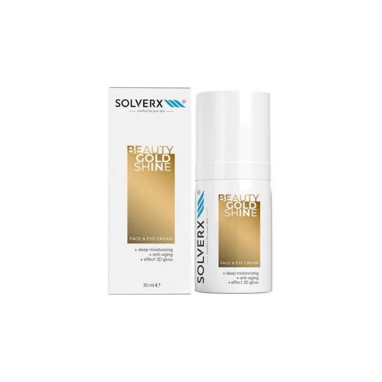 Solverx Beauty Gold Shine Gezichts- en Oogcrème 30 ml