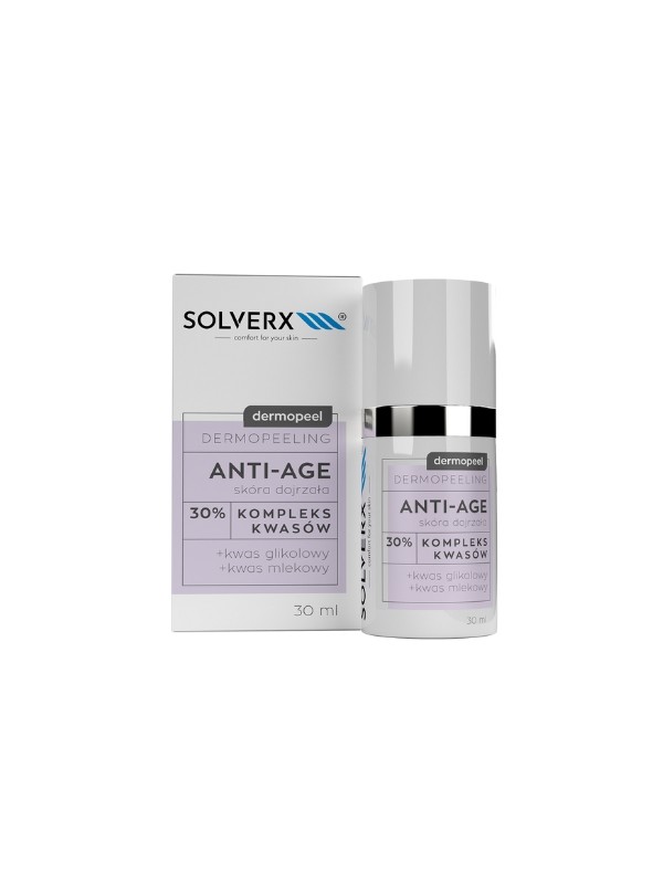 Solverx Dermopeel Peeling do twarzy 30% Kwas glikolowy 30 ml