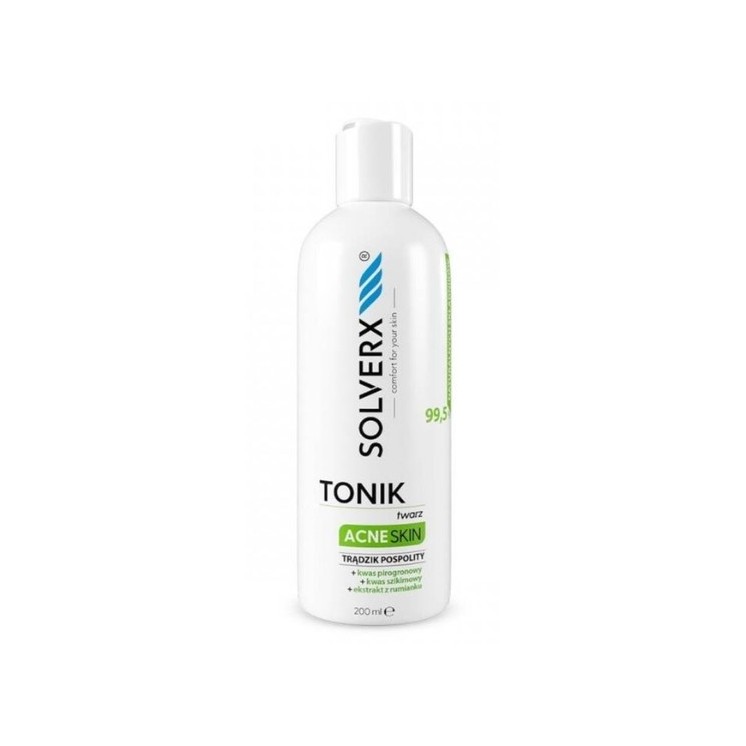Solverx Gesichtswasser für Akne- Skin , 200 ml
