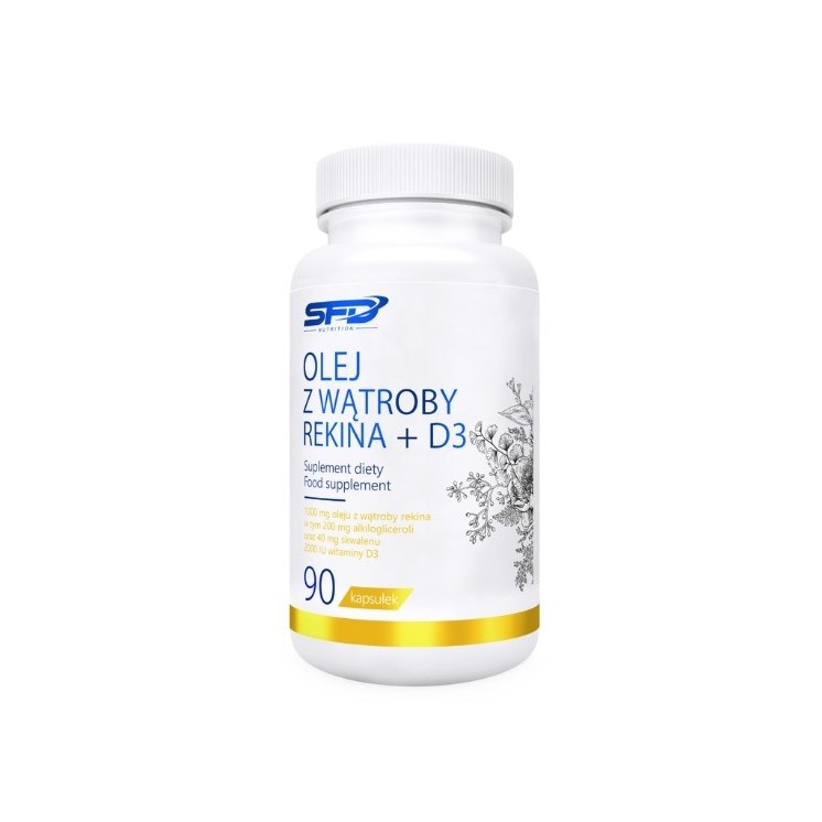 SFD Shark Liver Oil + D3 90 Capsules