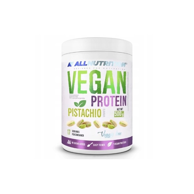 AllNutrition Vegan Protein Pistachio Zuckerfreies veganes Protein Pistachio 500 g