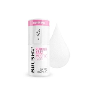 BrushUp! Rubber Base Moet Baza hybride Flash All White 5 g zijn