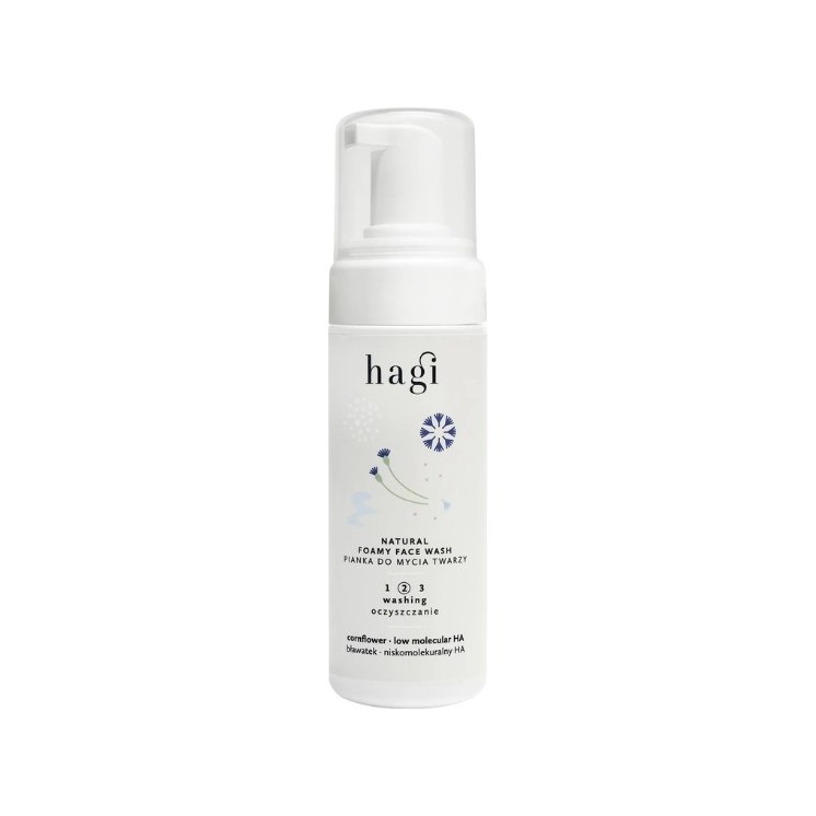Hagi Natürlicher Kornblumen-Gesichtsreinigungsschaum 150 ml