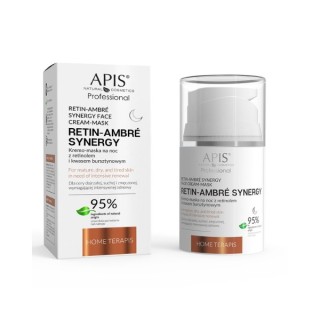 Apis Retin-Ambre Synergy Home Terapis Nachtcrème-Masker met Retinol en Barnsteenzuur 50 ml