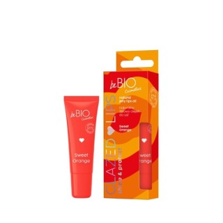 BeBio Cosmetics Natürliches Gel-Lippenöl GLAZED LIPS Sweet Orange 10 ml