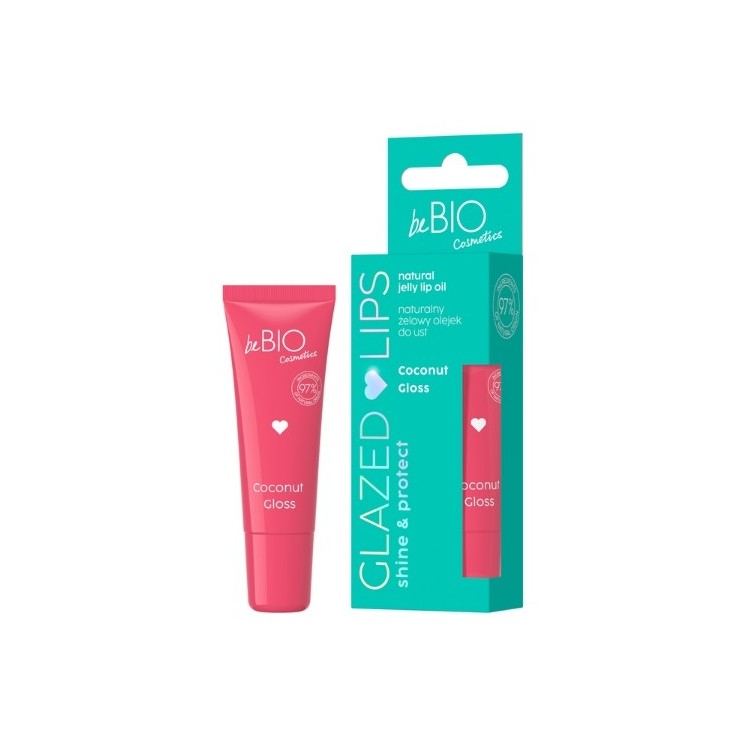 BeBio Cosmetics GLAZED LIPS Natürliches Gel-Lippenöl Coconut 10 ml