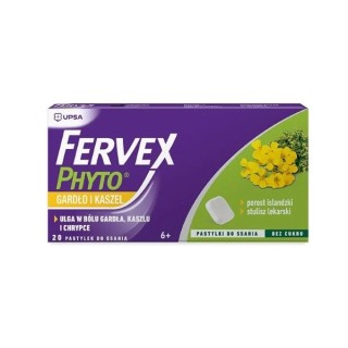 Fervex Phyto від горла і кашлю 20 пастилок