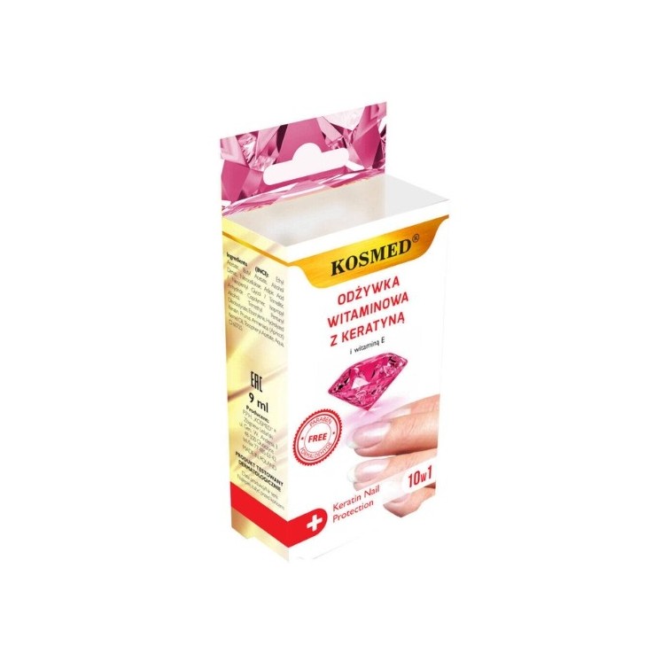 Kosmed Strengthening Nail Conditioner Vitamins + Keratin 10in1 10ml