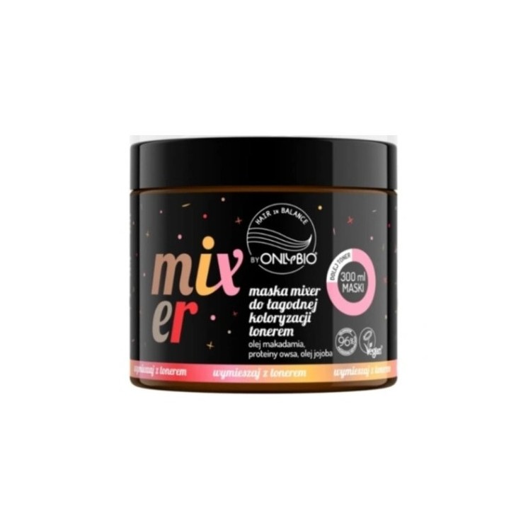 OnlyBio Hair in Balance Mixer Mask для ніжного фарбування волосся тоніком 300 мл