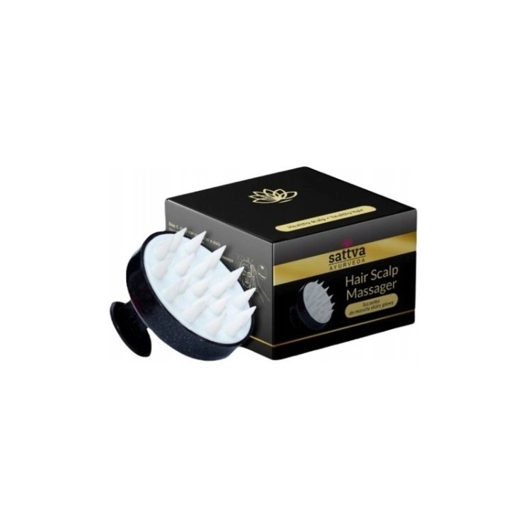 Sattva Ayurveda Kopfhautmassagegerät Schwarz 1 Stück
