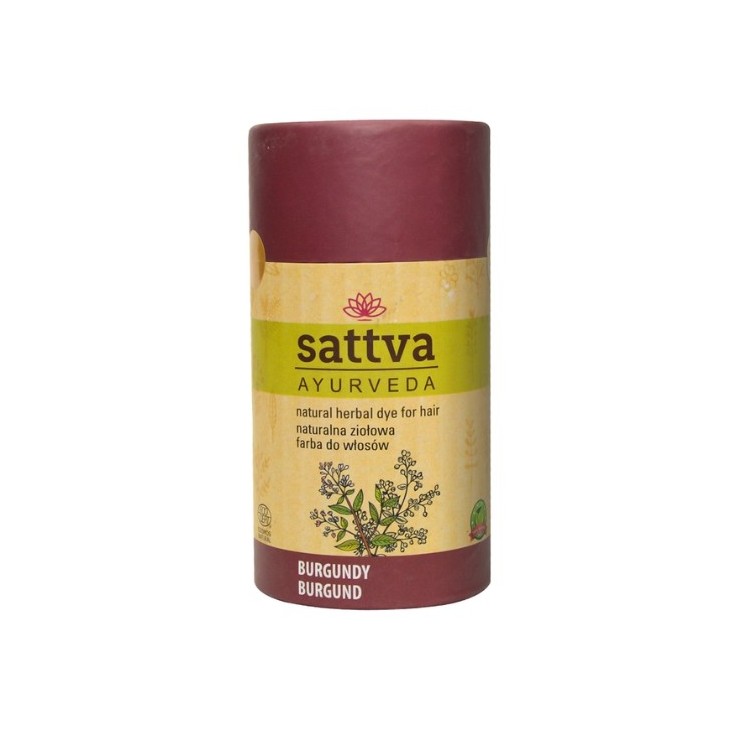 Sattva Ayurveda Natürliche Kräuter-Haarfarbe Burgunderrot 150 g