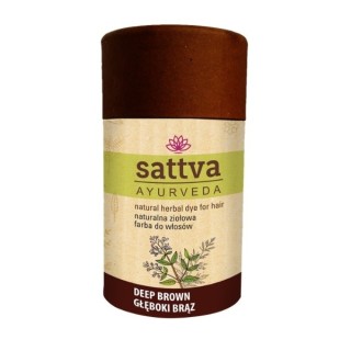Sattva Ayurveda Natuurlijke Kruidenhaarverf Diepbruin 150g