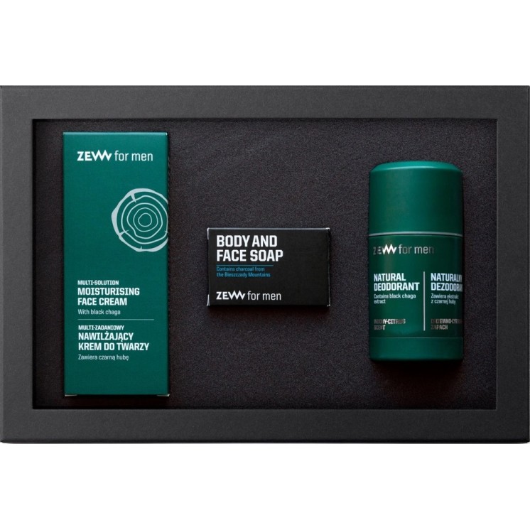 Zew for Men m Package: Beard Brush + o Soap + Face i Body Soap a Face, Body and w Soap