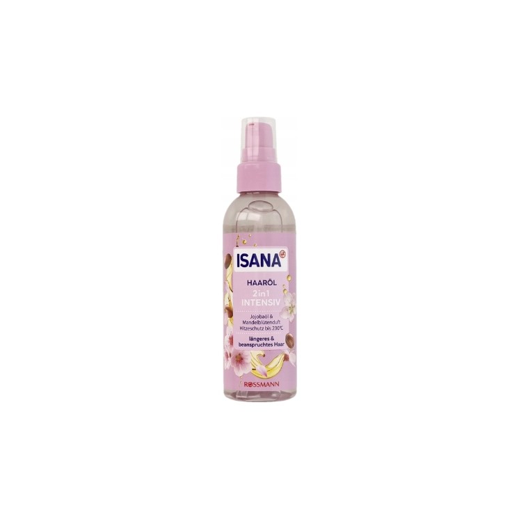 Isana 2in1 Haarolie Jojoba-olie met amandelbloesemgeur 100 ml