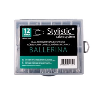 Claresa Stylistic Dual Form Ballerina Nagelverlängerungsformen, 120 Stück