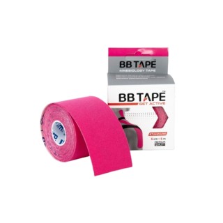 Кінезіологічна стрічка BB Tape Plain Pink 1 шт.