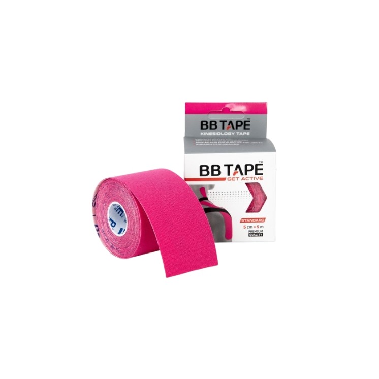 BB Tape Kinesiologie Tape Plain Pink 1 Stück
