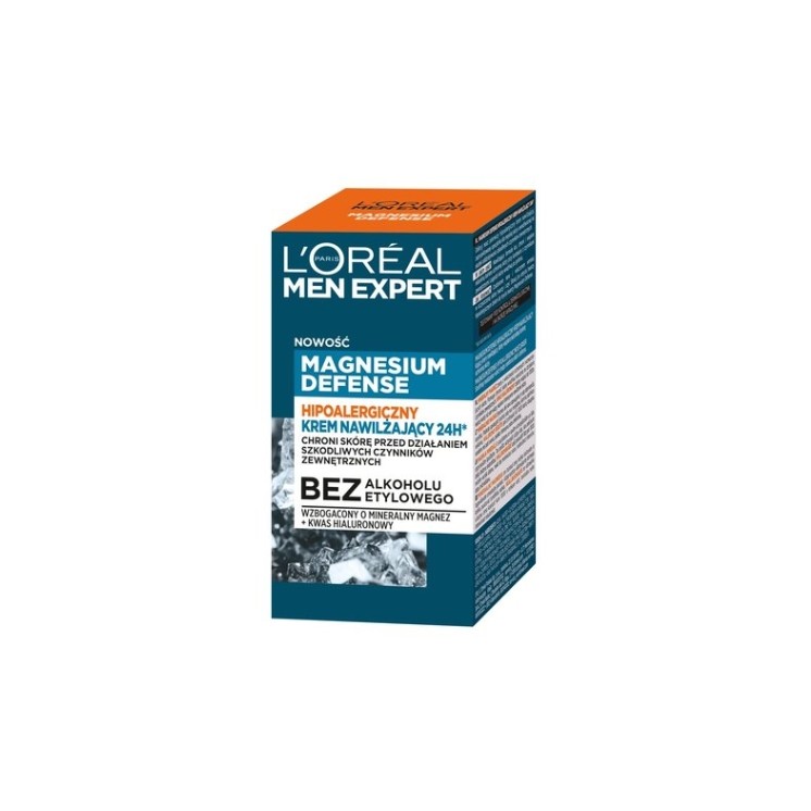 L'oreal Men Expert Magnesium Defense Feuchtigkeitsspendende Gesichtscreme 50 ml