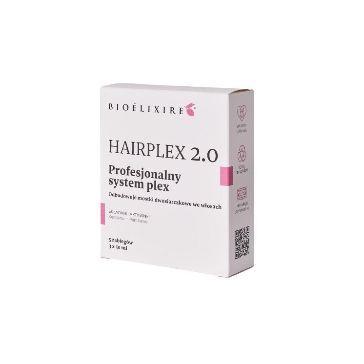 BioElixire Hairplex 2.0 professional rebuilding treatment for damaged hair 3x50 ml