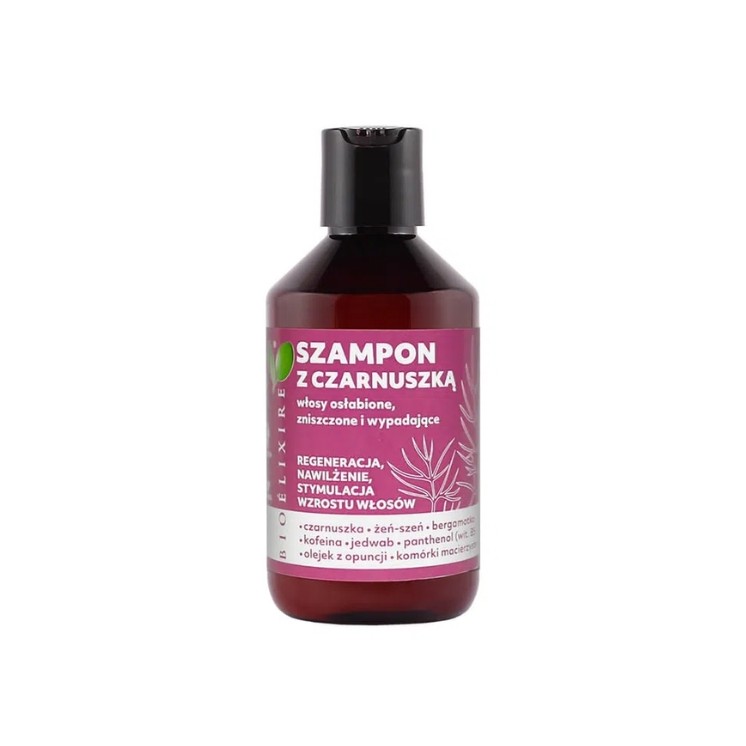 BioElixire Szampon z Czarnuszką do włosów osłabionych 300 ml