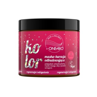 ONLYBIO Hair in Balance Color Mask - rebuilding treatment 280 ml