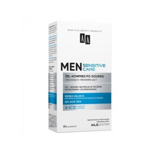 AA Men Sensitive Aftershave Gel-Compress Cooling-Regenerating 100 ml
