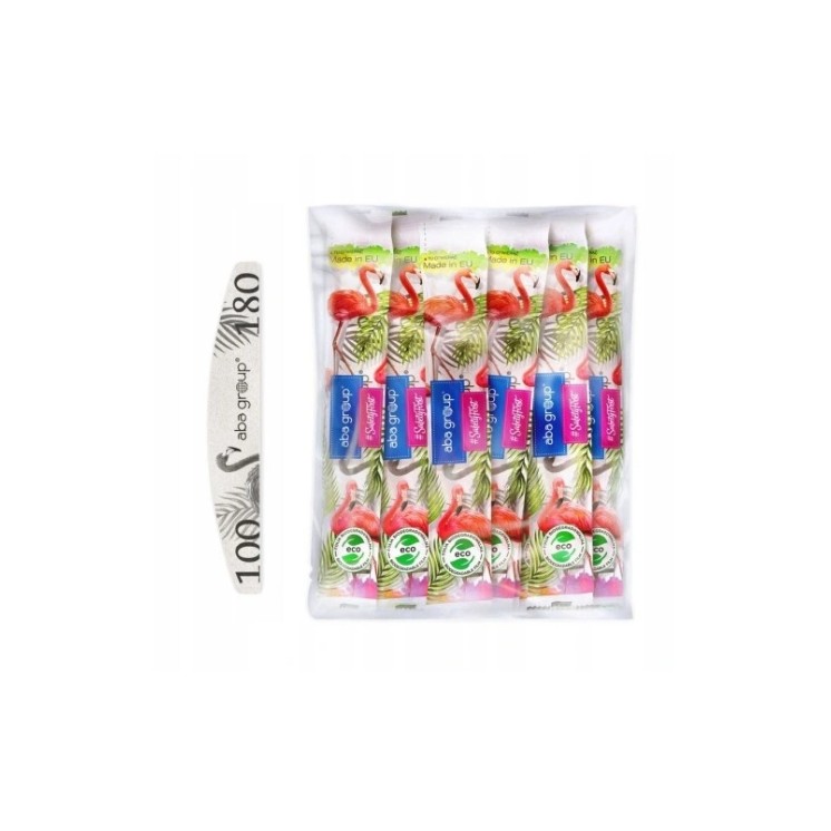 Aba Group Half-moon nail file Standard Flaming 100/180 25 pieces