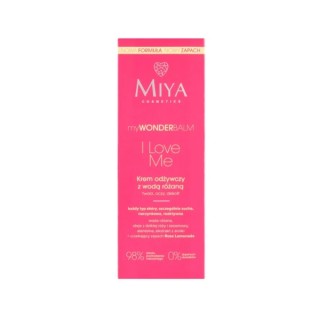 Живильний крем для обличчя Miya Cosmetics myWONDERbalm з рожевою водою I Love Me 75 мл