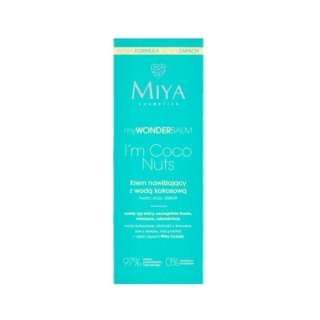 Miya Cosmetics myWONDERbalm hydraterende gezichtscrème met kokoswater I'm Coco Nuts 75 ml
