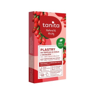 Tanita Natural &Fruity Goji Wax Körper-Enthaarungsstreifen, 12 Stück