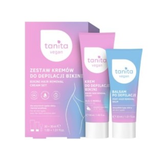 Tanita Vegan Set Bikini Enthaarungscreme 50 ml + Post-Enthaarungsbalsam 30 ml