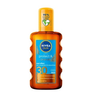 Nivea Sun Protect& Bronze Zonnebrandspray Activerende Natuurlijke Bruining SPF30 200 ml