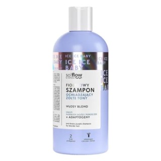 So!flow fioletowy Szampon ochładzający żółte tony do włosów blond 300 ml So!flow fioletowy Szampon ochładzający żółte tony do włosów blond 300 ml