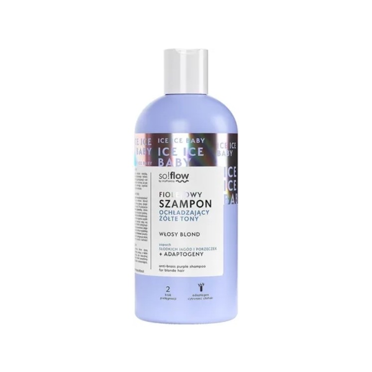 So!flow paars Verkoelende shampoo voor gele tinten voor blond haar 300 ml