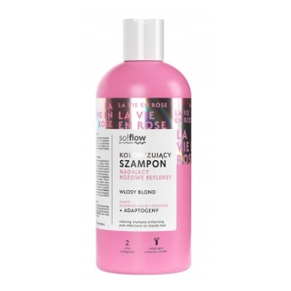 So!flow Color Shampoo geeft roze highlights aan blond haar 300 ml