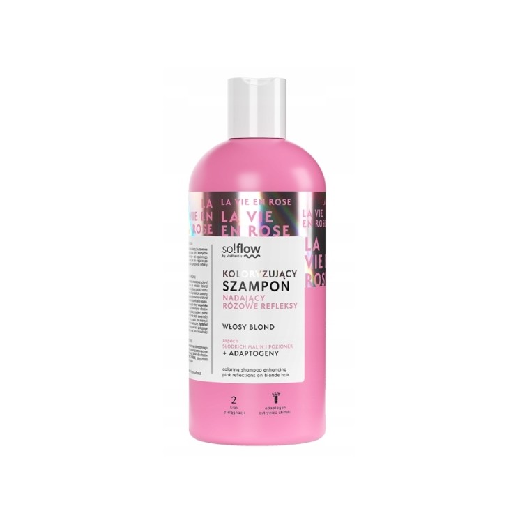 So!flow Color Shampoo verleiht blond Haar rosa Highlights 300 ml