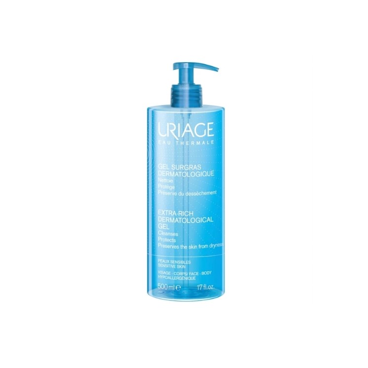 Uriage Gel Douche Dermatologique Extra Riche Peaux Sensibles 500 ml