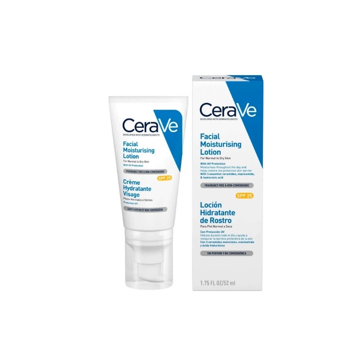 Crème hydratante visage Cerave pour peaux normales à sèches SPF30 52 ml