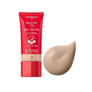 Light BB Cream Healthy Mix 03 Beige egaliseert de huidtint en geeft de teint een ego , stralende uitstraling.