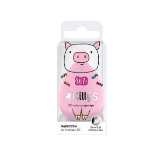 KillyS Éponge de maquillage 3D Ultra Soft Suzi Éponge de maquillage 1 pièce
