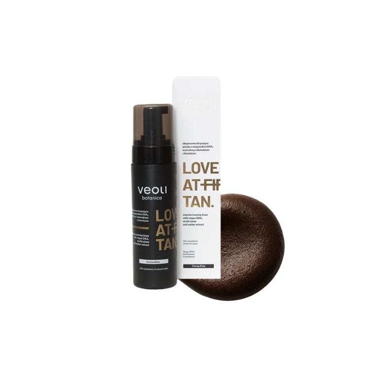 Veoli Botanica Love At First Tan Express Body Tanning Foam Chocolade Tint Cocoa Kiss 200 ml
