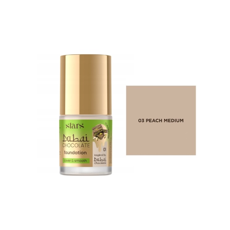 Stars from the stars Dubai Chocolate Foundation Gezichtsfoundation /03/ Peach Medium 25 g