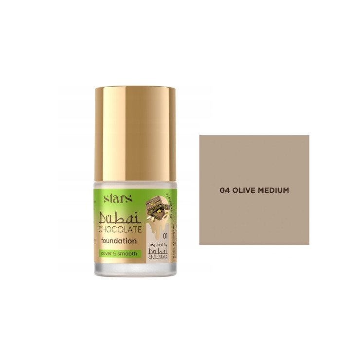 Stars from the stars Dubai Chocolate Foundation Gezichtsfoundation /04/ Olive Medium 25 g